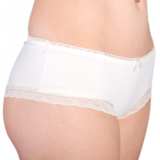 Cuecas para mulher Molvy creme com renda (MD-745-FPU)