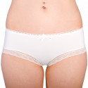 Cuecas para mulher Molvy creme com renda (MD-745-FPU)