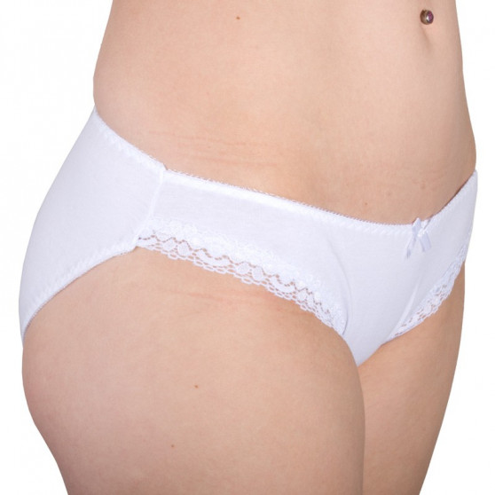 Cuecas para mulher Molvy branco com renda (MD-750-KEB)