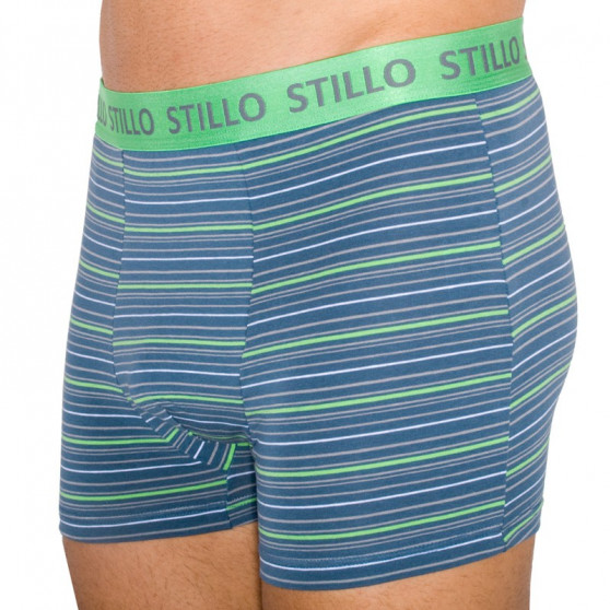 Boxers para homem Stillo cinzento com riscas verdes (STP-010)