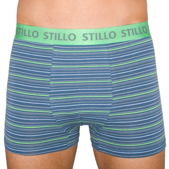 Boxers para homem Stillo cinzento com riscas verdes (STP-010)