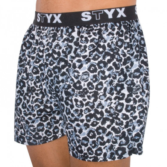 Boxers para homem Styx arte desportiva borracha chita (B551)