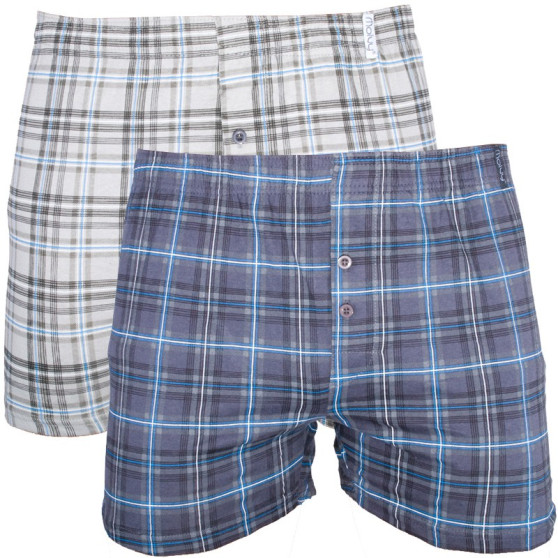 2PACK Boxers para homem Molvy multicolorido (KP-034-BBU)