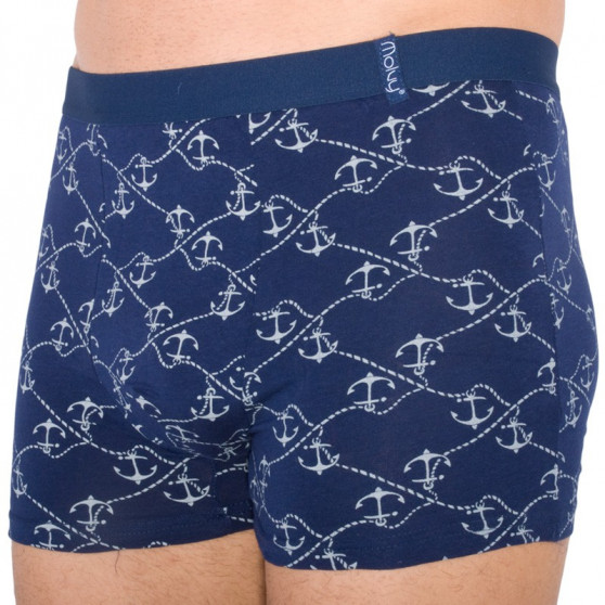 2PACK Boxers para homem Molvy azul escuro (KP-042-BEU)