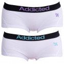 2PACK cuecas para mulher  branco azul branco roxo Addicted