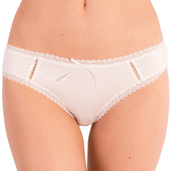 Cuecas para mulher Molvy creme com renda