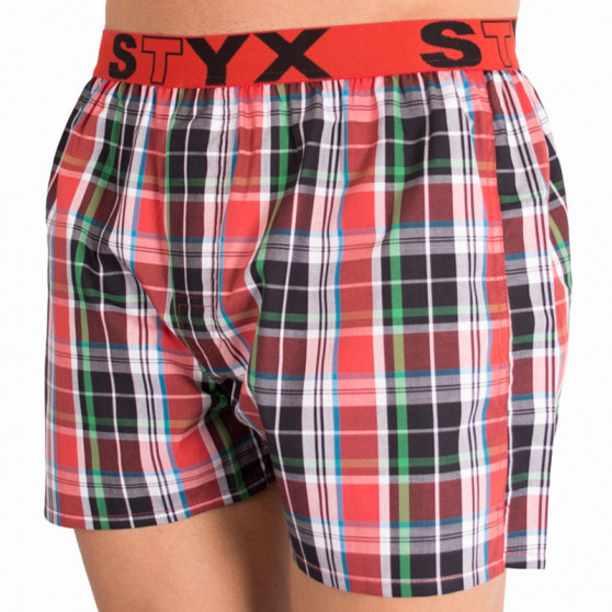 Boxers para homem Styx desporto elástico multicolorido (B617)