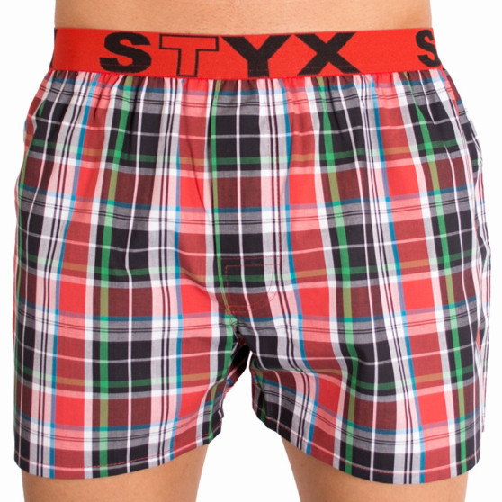 Boxers para homem Styx desporto elástico multicolorido (B617)