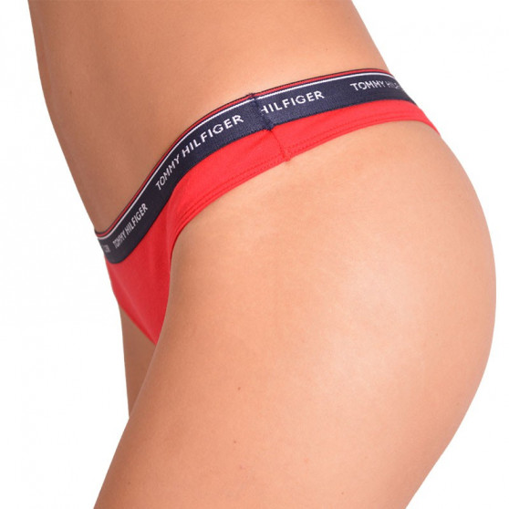 3PACK Tanga para mulher Tommy Hilfiger multicolorido (UW0UW00048 012)