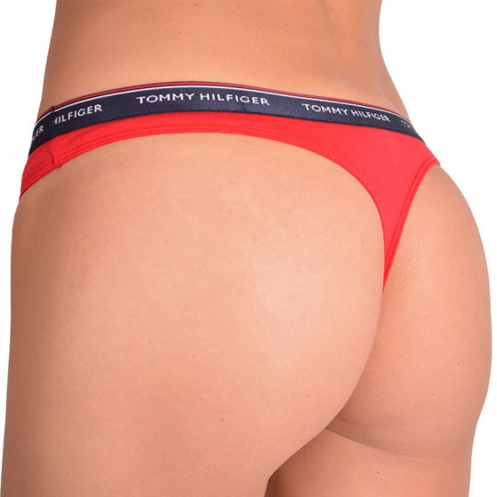 3PACK Tanga para mulher Tommy Hilfiger multicolorido (UW0UW00048 012)