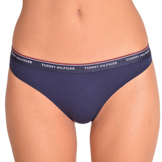 3PACK Tanga para mulher Tommy Hilfiger multicolorido (UW0UW00048 012)