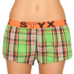 Boxers para mulher Styx desporto elástico multicolorido (T603)