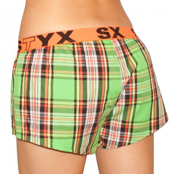 Boxers para mulher Styx desporto elástico multicolorido (T603)