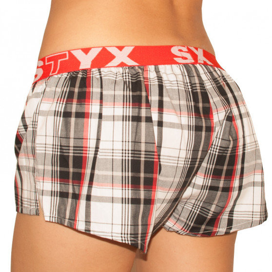 Boxers para mulher Styx desporto elástico multicolorido (T607)