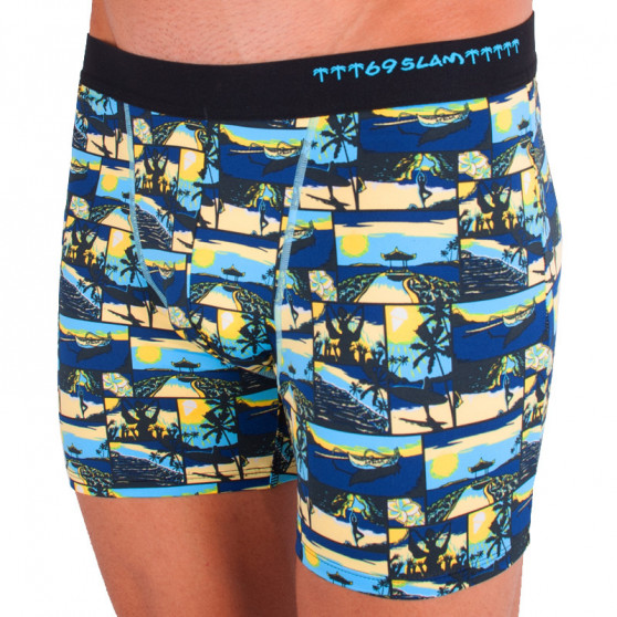 Boxers para homem 69SLAM fit bali azul