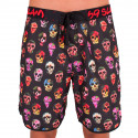 Fatos de banho para homem 69SLAM Short Boardshort Medium hibiscus skull preta