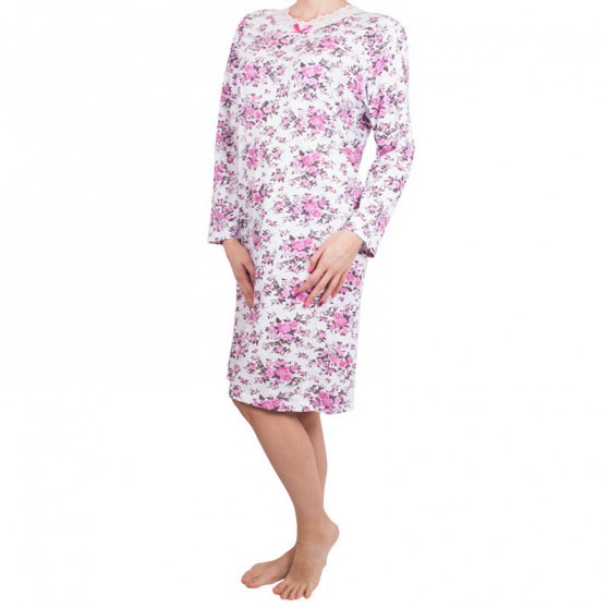 Camisa de noite de senhora Molvy com flores