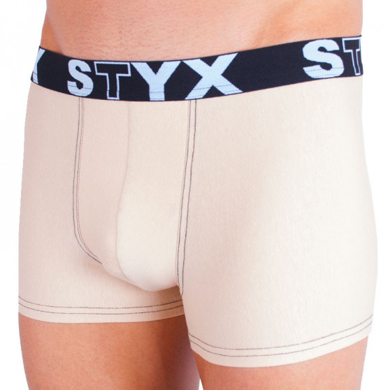 Boxers para homem Styx desporto elástico bege (G3)