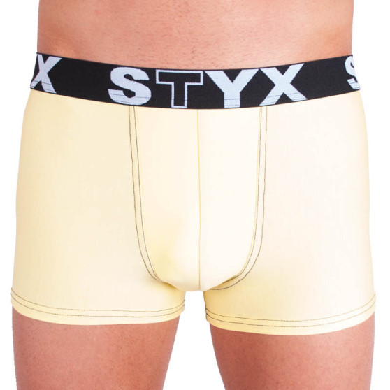 Boxers para homem Styx desporto elástico amarelo claro (G5)