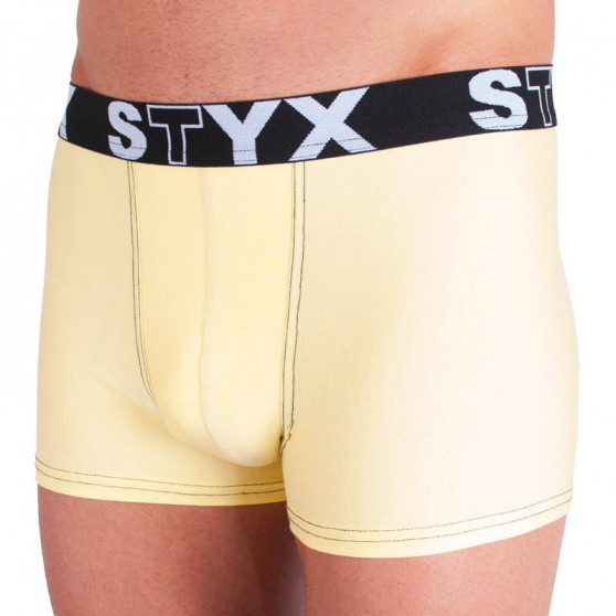 Boxers para homem Styx desporto elástico amarelo claro (G5)