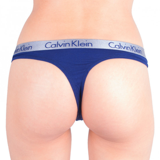 Tanga para mulher Calvin Klein azul (QD3539E-SX1)