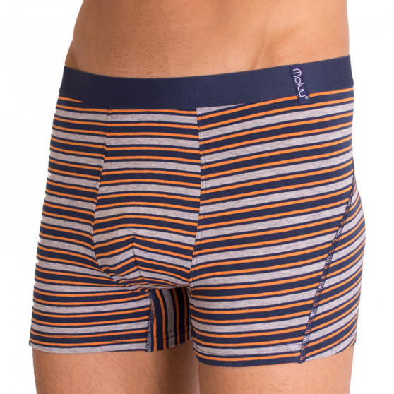 2PACK Boxers para homem  cinzento com riscas Molvy