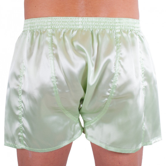 Boxers para homem Styx clássico de borracha acetinada verde (C382)