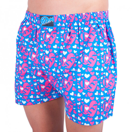 Boxers para homem Styx arte clássica borracha azul hearts (A652)