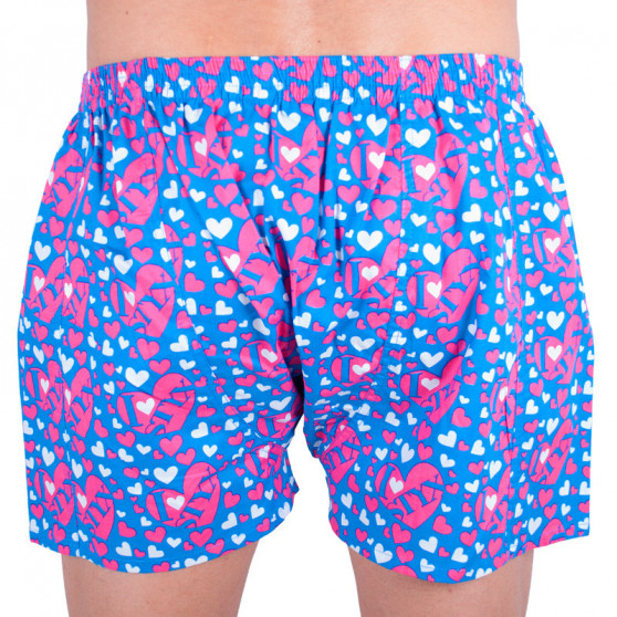 Boxers para homem Styx arte clássica borracha azul hearts (A652)