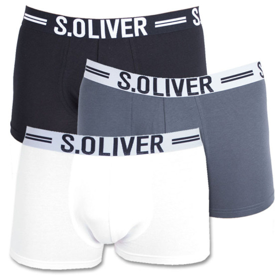 3PACK Boxers para homem S.Oliver multicolorido (26.899.97.4229.12B9)