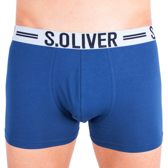 3PACK Boxers para homem S.Oliver azul (26.899.97.4229.12C1)