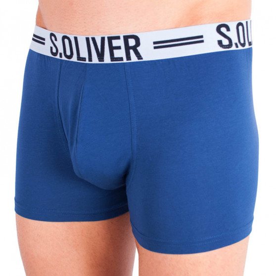 3PACK Boxers para homem S.Oliver azul (26.899.97.4229.12C1)