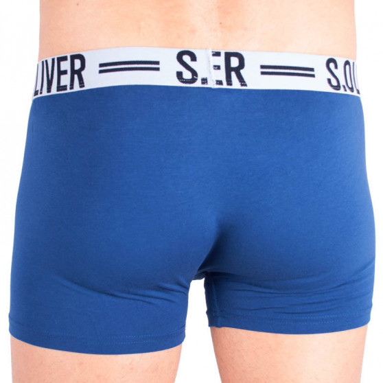 3PACK Boxers para homem S.Oliver azul (26.899.97.4229.12C1)