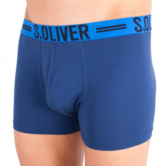 3PACK Boxers para homem S.Oliver azul (26.899.97.4229.12C1)