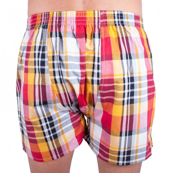 Boxers para homem Infantia vermelho amarelo preto xadrez PTKG28