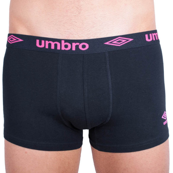 Boxers para homem Umbro short preto e rosa