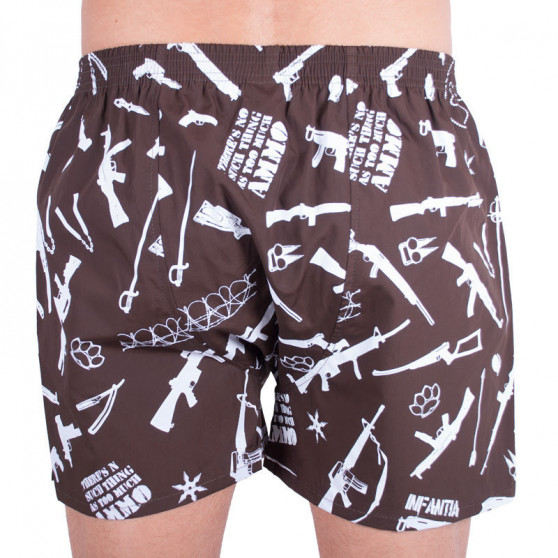 Boxers para homem Infantia castanho com estampado PTKG3