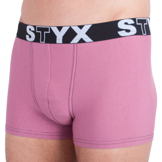 Boxers para homem Styx elástico desportivo rosa (G9)