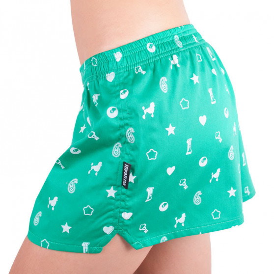 Boxers para mulher Infantia verde estampado DTKG12