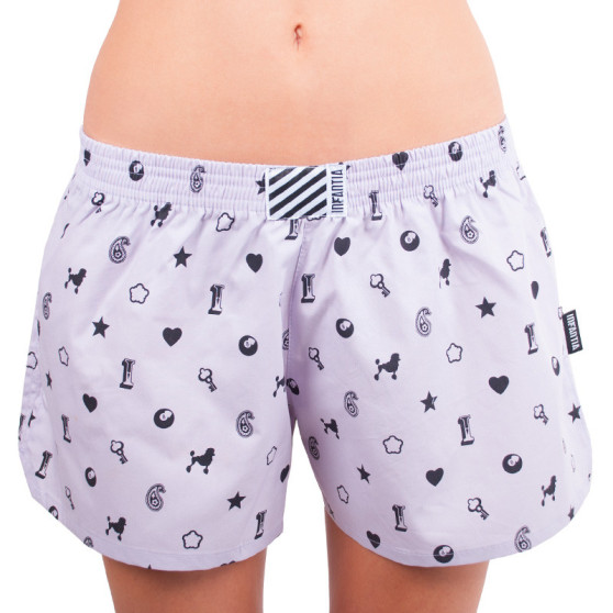 Boxers para mulher Infantia roxo claro com estampado DTKG17