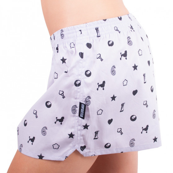 Boxers para mulher Infantia roxo claro com estampado DTKG17