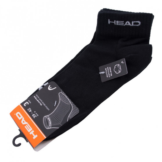 3PACK Meias HEAD pretas (761011001 200)