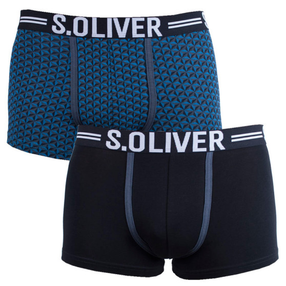 2PACK Boxers para homem S.Oliver multicolorido (2R.895.97.4251 16D1)