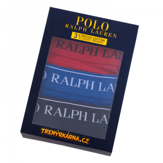 3PACK Boxers para homem Ralph Lauren multicolorido (714662050001)