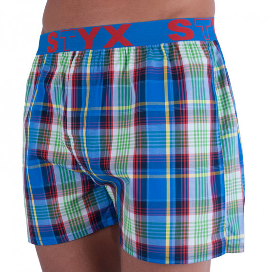 Boxers para homem Styx desporto elástico multicolorido (B715)