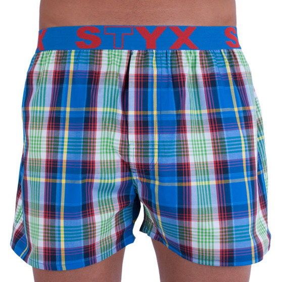 Boxers para homem Styx desporto elástico multicolorido (B715)