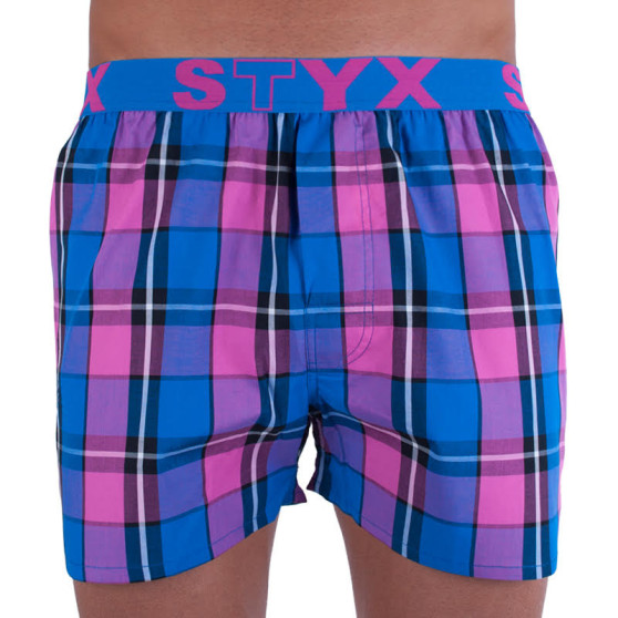 Boxers para homem Styx desporto elástico multicolorido (B720)