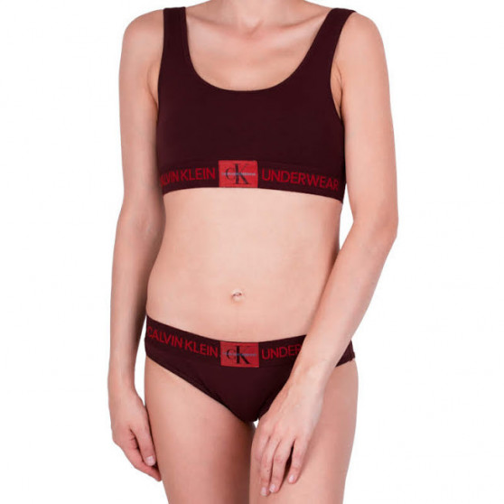 Tanga para mulher Calvin Klein vermelho (QF4920E-XP2)