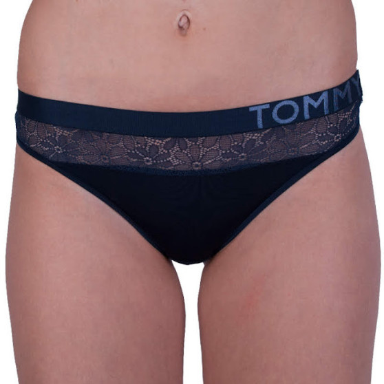 Tanga para mulher Tommy Hilfiger azul escuro (UW0UW01394 416)