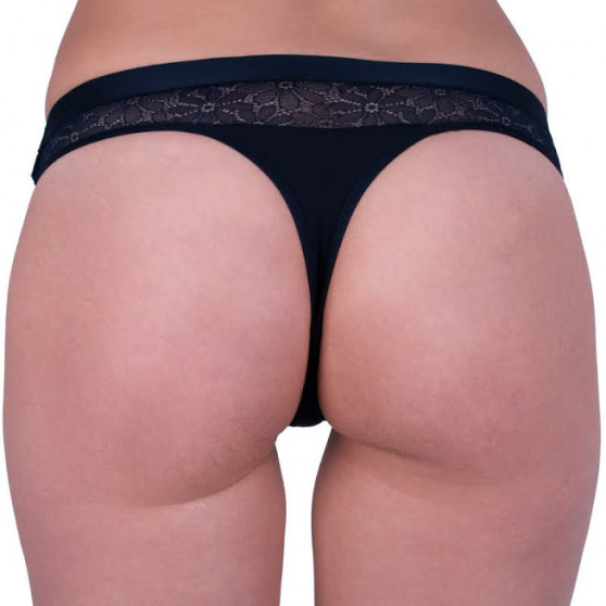 Tanga para mulher Tommy Hilfiger azul escuro (UW0UW01394 416)